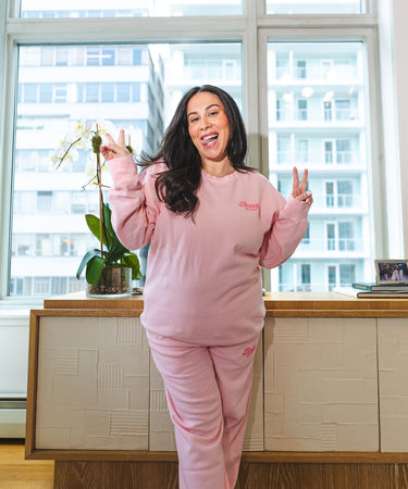 Logo Crewneck Soft Pink